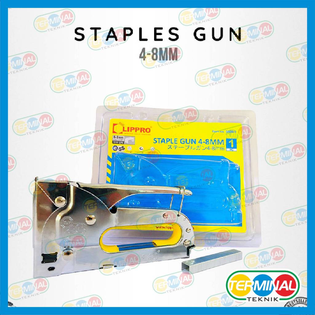 

LIPPRO S809-3 Staples Gun 4 - 8 mm Tacker - Staple Jok Tembak Hekter