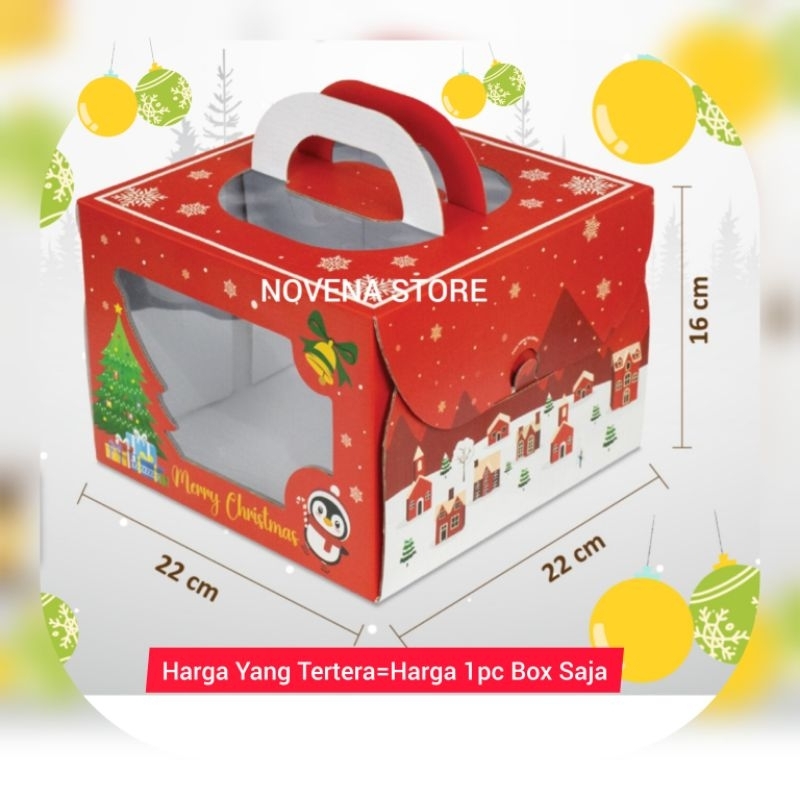 

BOX KOTAK DUS KUE NATAL MERRY CHRISTMAS-X'MAS2244