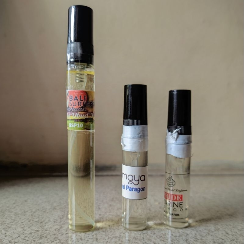 Preloved Paket decant Bsp The Ubud 3, Fw Pride Marine Red moon,  Zimaya Royal Paragon