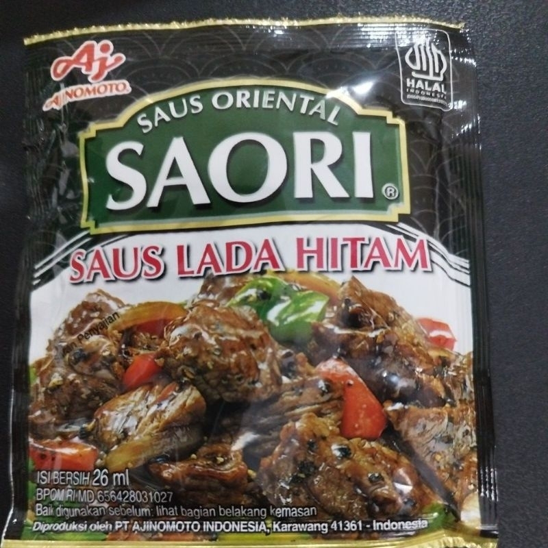 

Saori Saus Lada Hitam Sachet