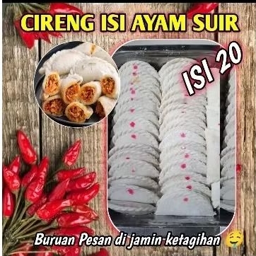 

CIRENG ISI AYAM SUWIR PEDAS ISI 20 PCS