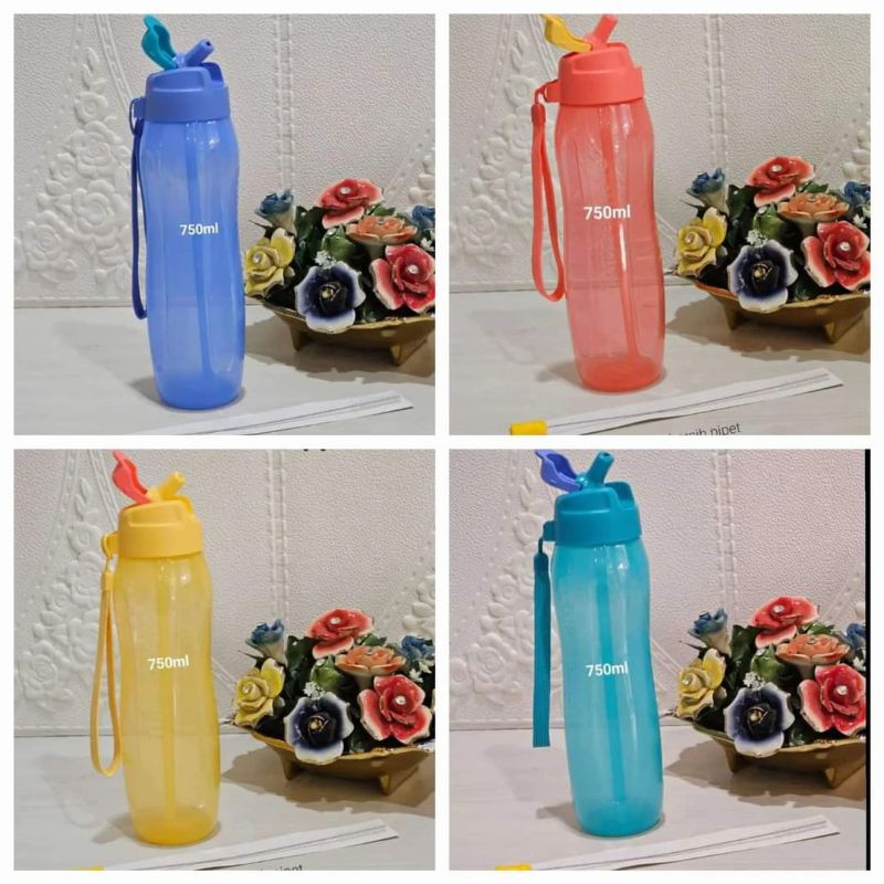 Eco bottle straw botol minum sedotan Tupperware original