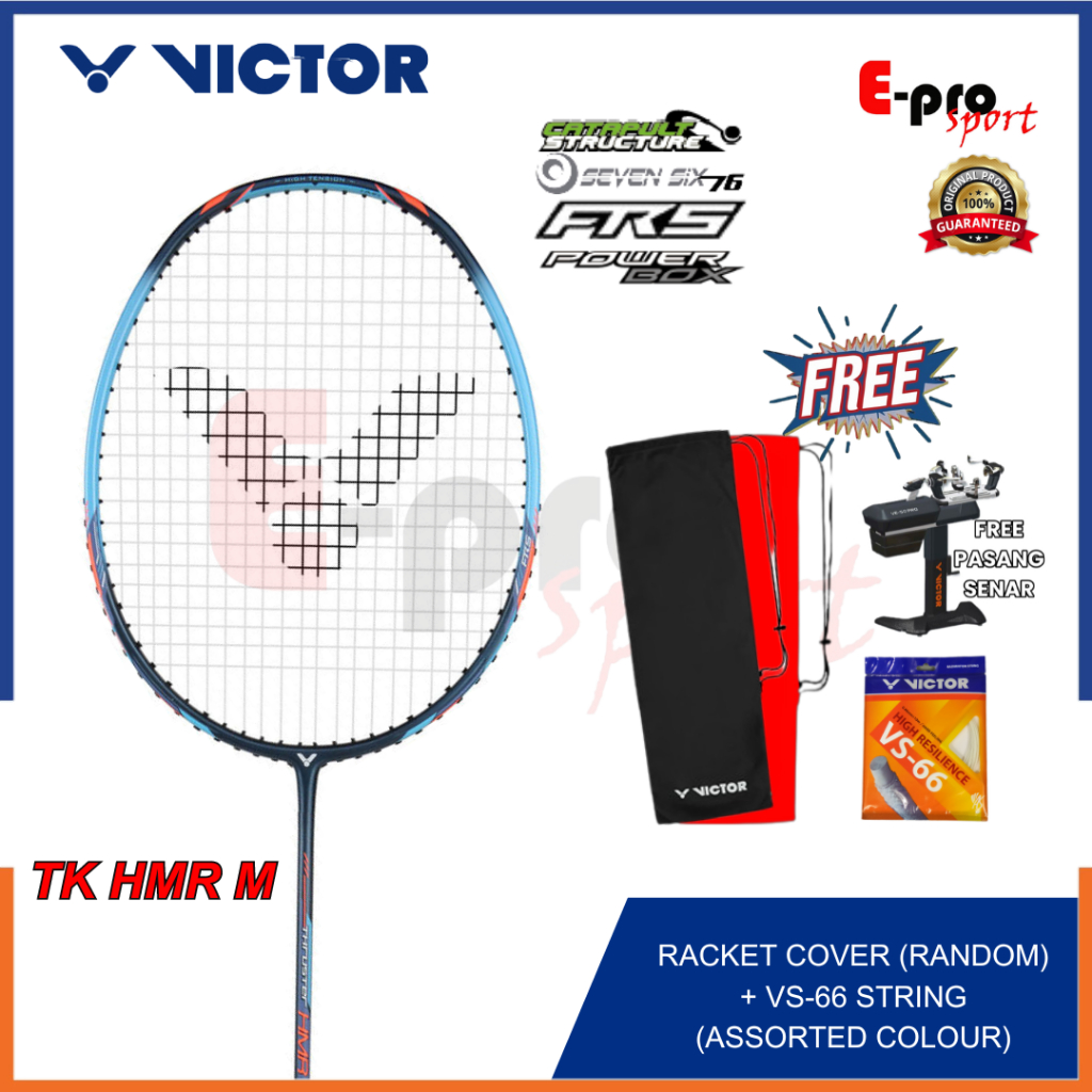 Raket Badminton Victor Thruster K HMR M Hammer TK-HMR Blue Original