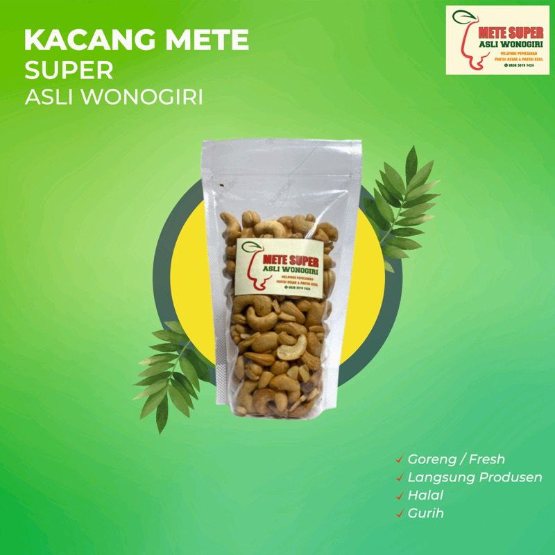 

1/4 KG (250gr) METE SUPER ASLI WONOGIRI | Mete Wonogiri | Kacang Mete | Kacang Mede