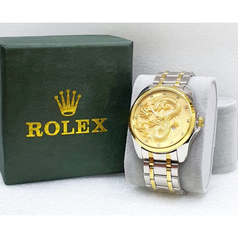 Jam Tangan Pria ROLEX 8578, Tali Rantai, Jam Tangan Pria Mewah