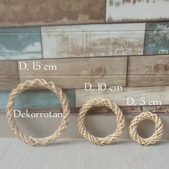 ring rotan lingkaran dekorasi backdrop nikahan ring bulat macrame