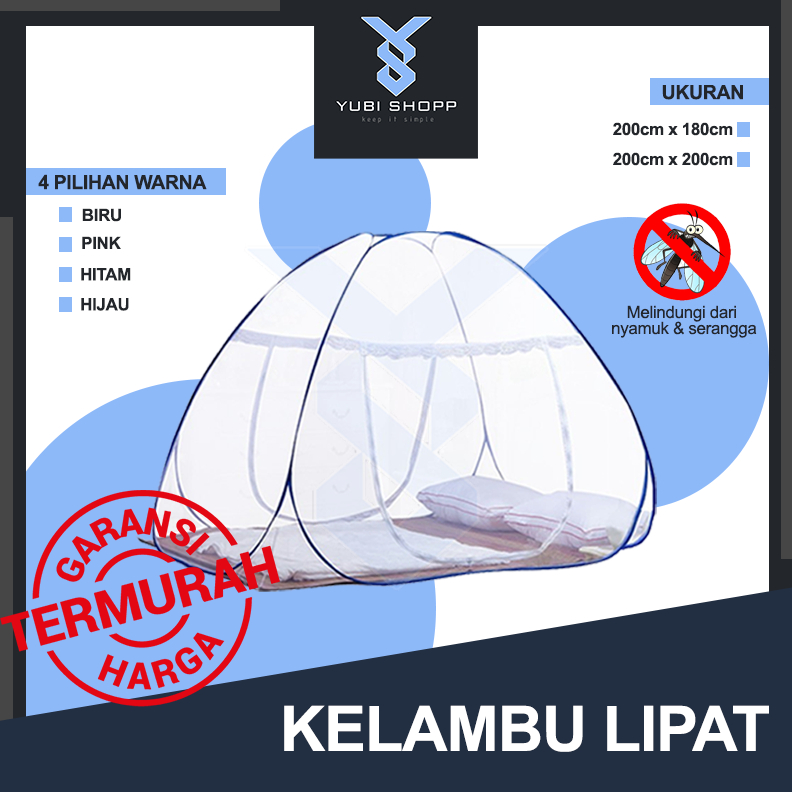 Kelambu Lipat Anti Nyamuk, Kelambu Tenda, Kelambu Lipat Dewasa