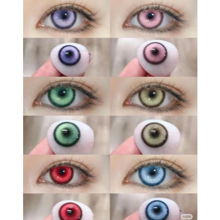 SOFTLENS COSPLAY DOUYIN PINK BIRU UNGU HIJAU MINUS PLANO