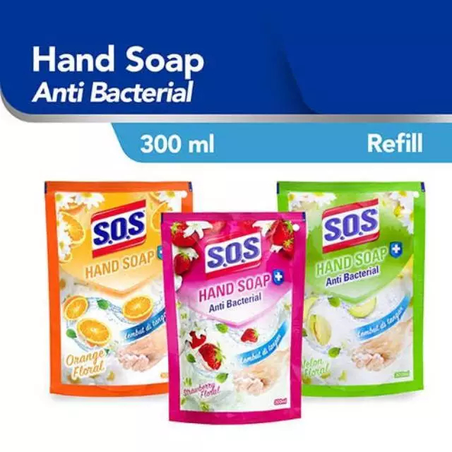 SOS Hand Wash / SOS Sabun Cuci Tangan Refill 300ml