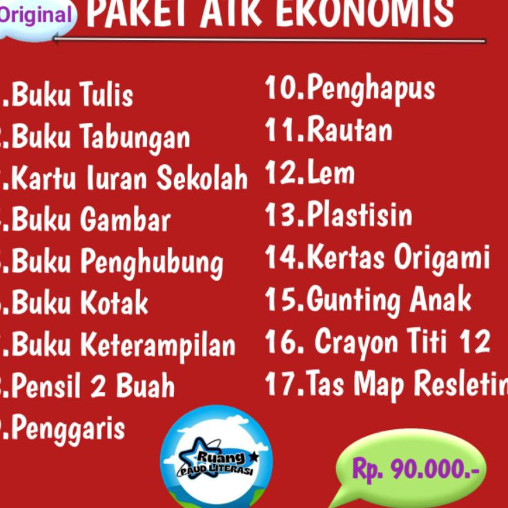 

Super Premium Promo Paket Alat Tulis Sekolah Paket atk Sekolah TK Paud