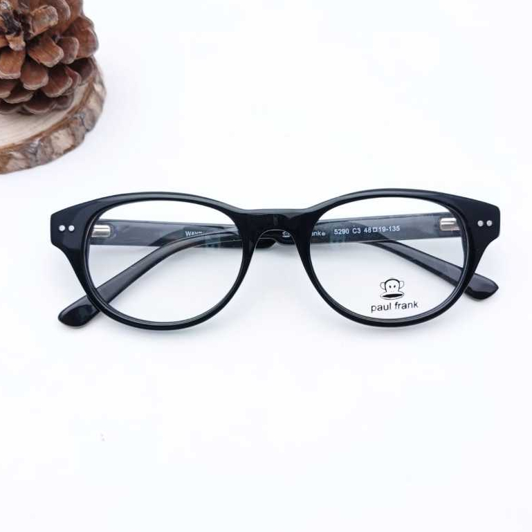 [COD] - Frame Kacamata Hitam / Kacamata Fashion PAUL FRANK 5290 Lensa Anti Radiasi Premium