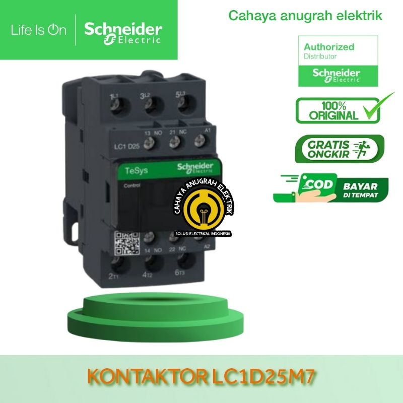 new Kontaktor lc1d25m7 Schneider 40A Schneider kontaktor LC1D25M7 original