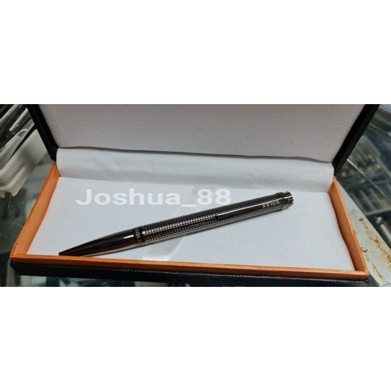 

Pulpen Mewah Exclusive ROLEX CARAN D'ACE Black / Silver (Harga Per Pcs+Box)