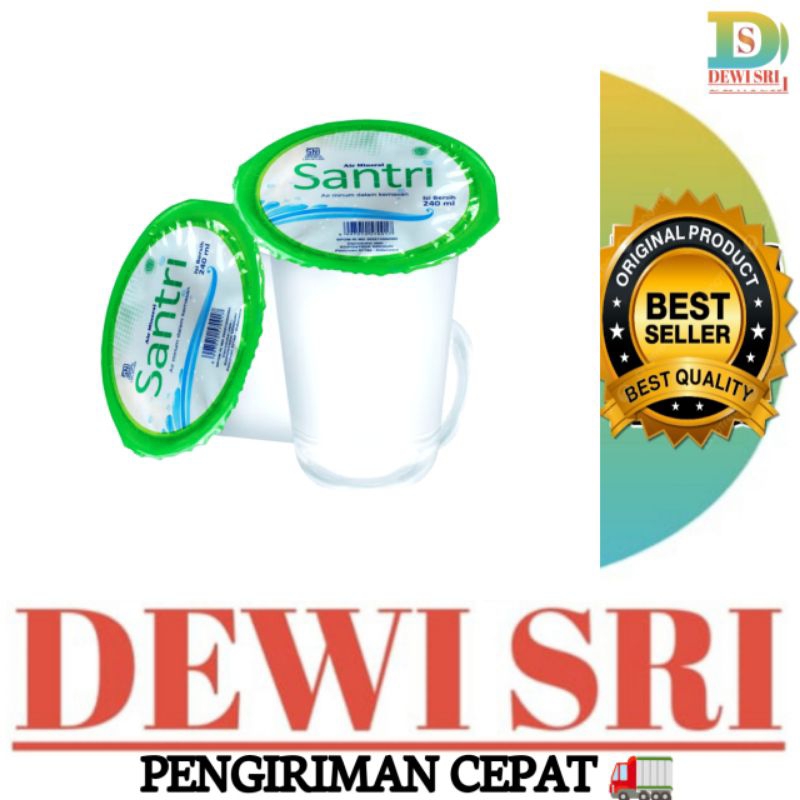 

Air Mineral SANTRI 240ml 1Dus isi 48pcs.