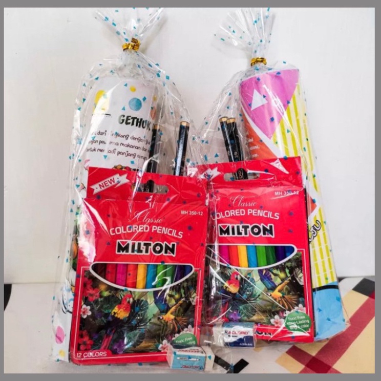 

Free Shipping Paket Alat Tulis Murah Gift Alat Tulis Paket Pensil Warna Buku Hadiah 17 Agustusan Souvenir Ulang Tahun