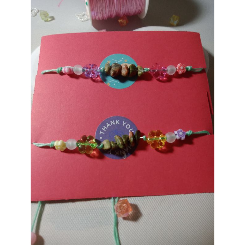 gelang manik batu pecah #gelang tali estetik.
