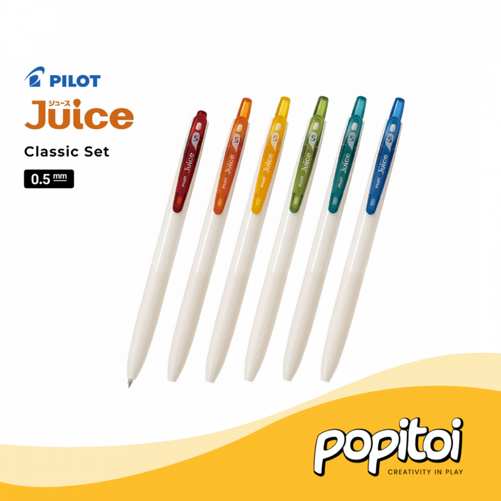 

Pilot Juice Classic Color Gel Pen 0.5 mm (White Body) Pulpen Warna Warni
