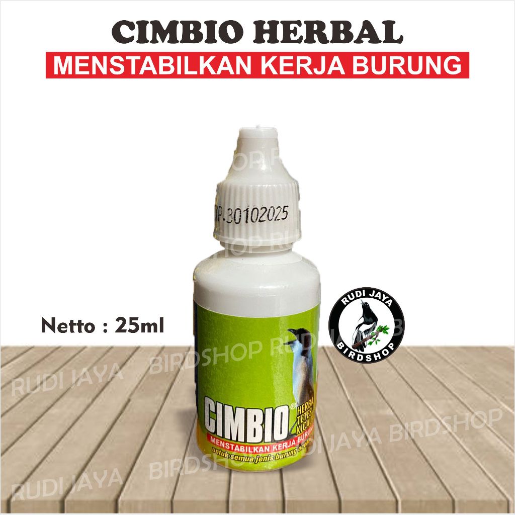 CIMBIO HERBAL 1 BOTOL SUPER KICAU VITAMIN BURUNG MENSTABILKAN PERFORMA BURUNG NAFAS PANJANG