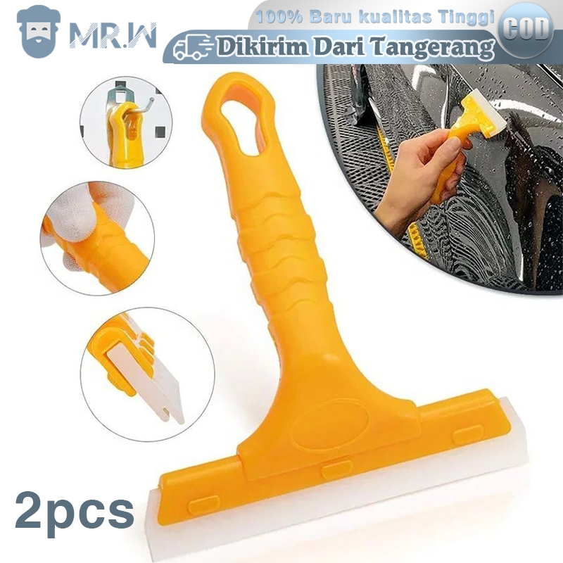 Alat Kaca Film Mobil 2pcs Scraper Kaca Film Multifungsi Alat Pemasang Kaca Film Alat Pasang Sticker