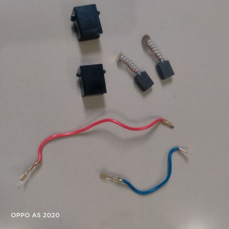 Brush Holder Mesin bor 10 mm 1 set/Rumah Carbon Brush CB 64/Tempat spul Bor 10 mm