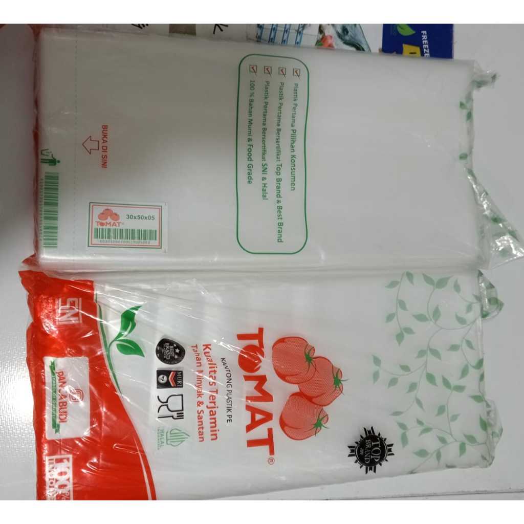 KANTONG PLASTIK PE TOMAT 30 X 50 X05