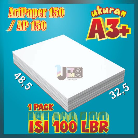 Kertas Art Paper 150 gsm A3 isi 100/200 lembar / Art Paper A3 150 gsm