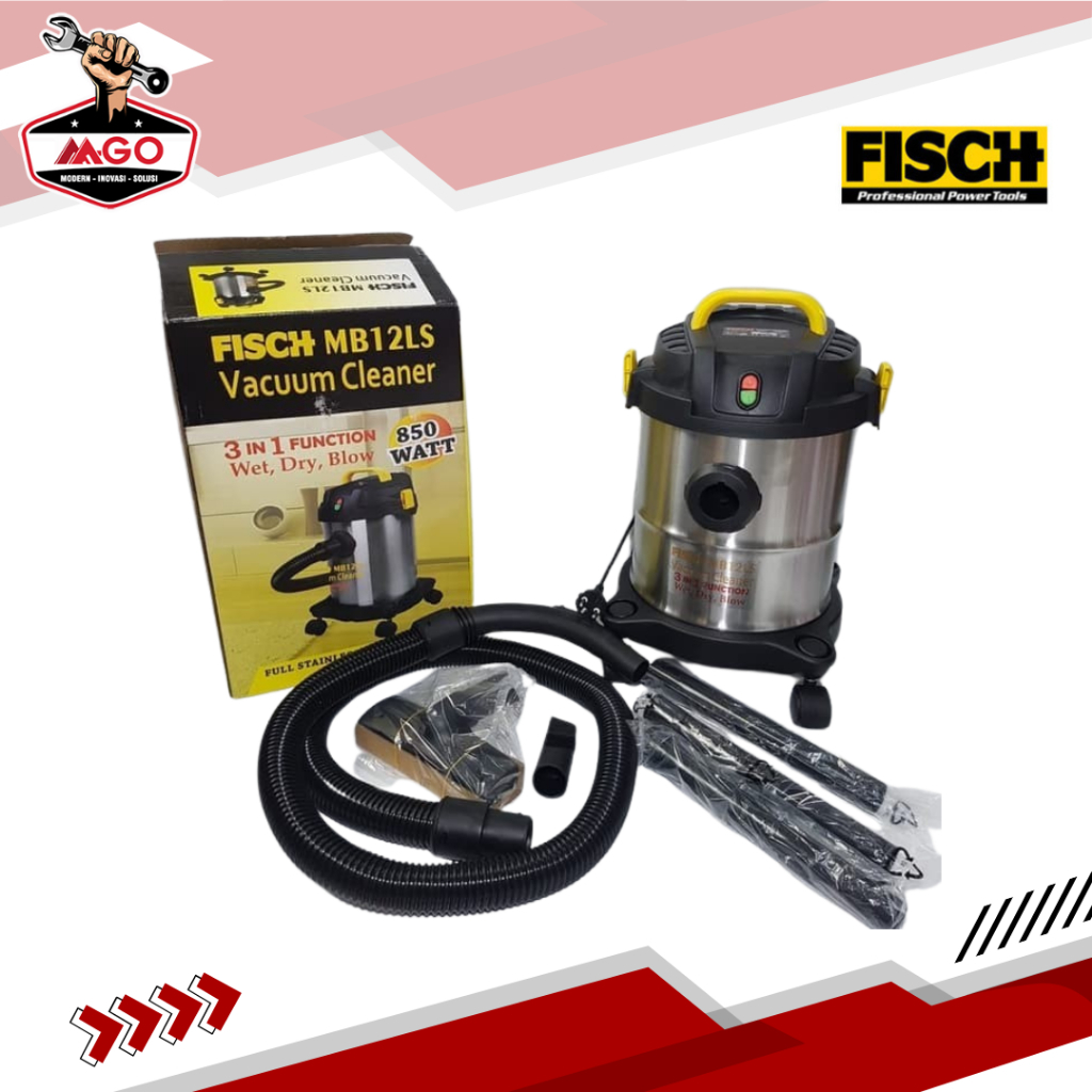 Fisch Vacum Cleaner 12 Liter / Mesin Penyedot Debu / Mesin Sedot Debu Mb12LS