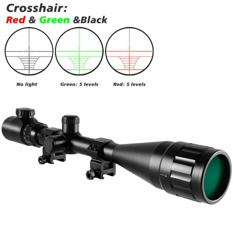Eyebre Rifle Tactical Scope Hunting Crosshair Magnification 4-16x44mm - 6-24x50AOE - Black
