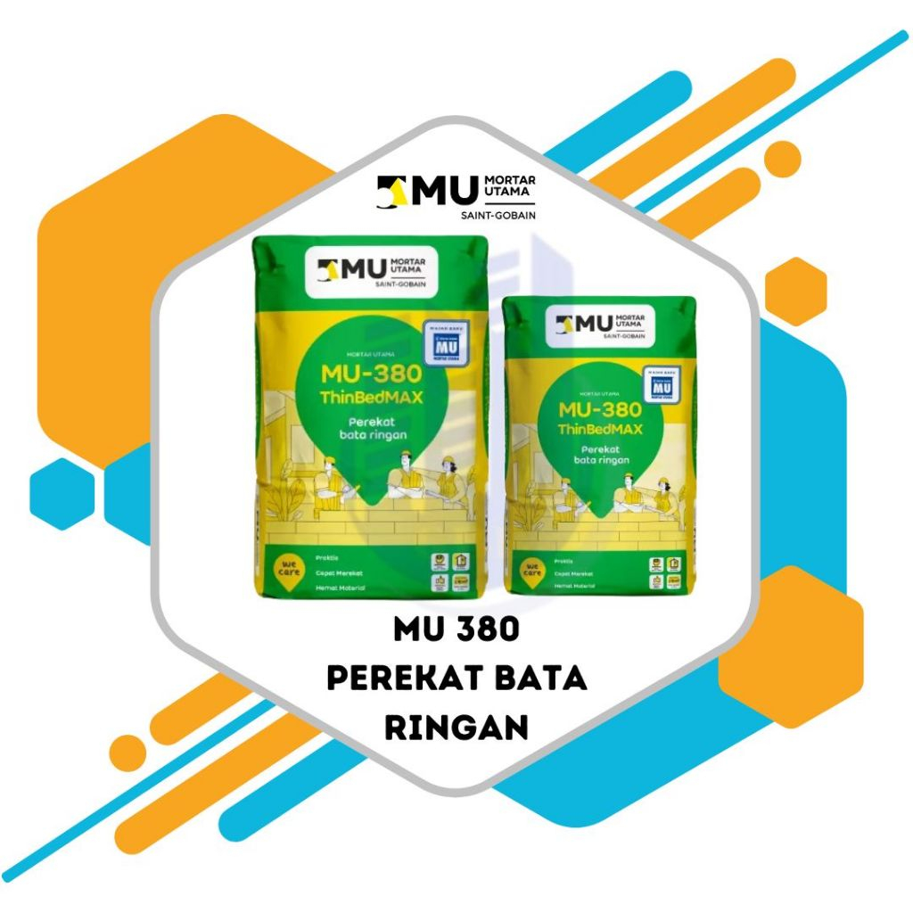MORTAR MU 380 40KG PEREKAT BATA RINGAN