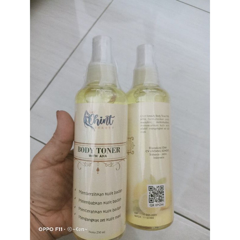 toner badan whit AHA