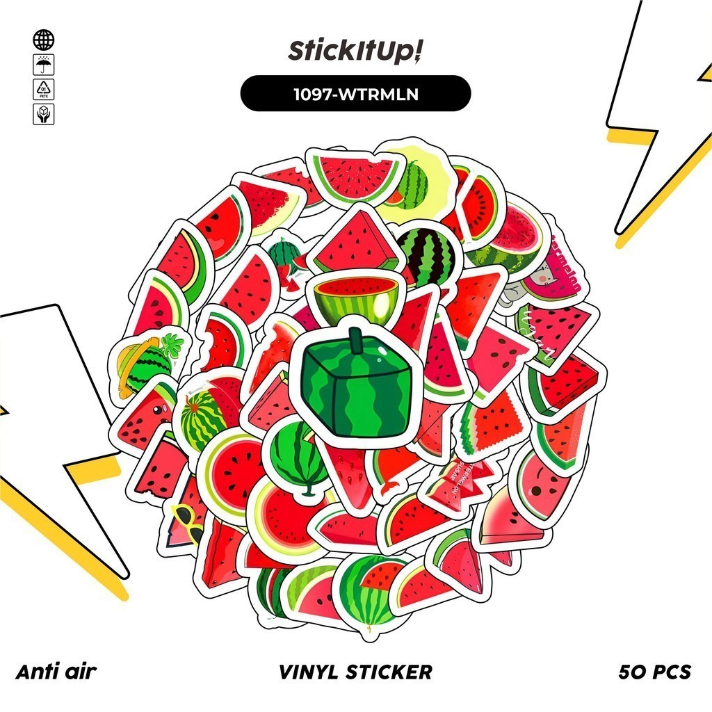 

COD✨ 100 Pcs Stiker Semangka Lucu Anti Air Untuk Dekorasi Notebook Sepeda Skateboard Handphone DIY