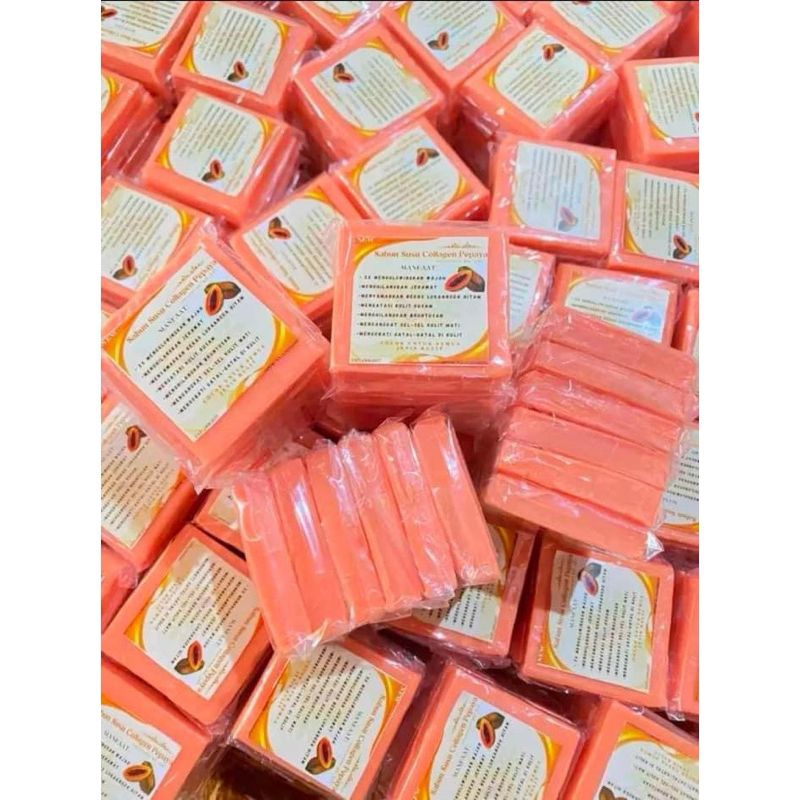 Sabun Susu Collagen Pepaya per lusin