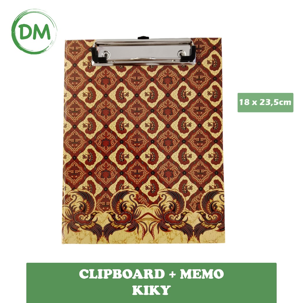 

CLIPBOARD MEMO/ PAPAN DADA / PAPAN JALAN / PAPAN UJIAN MOTIF BATIK KIKY