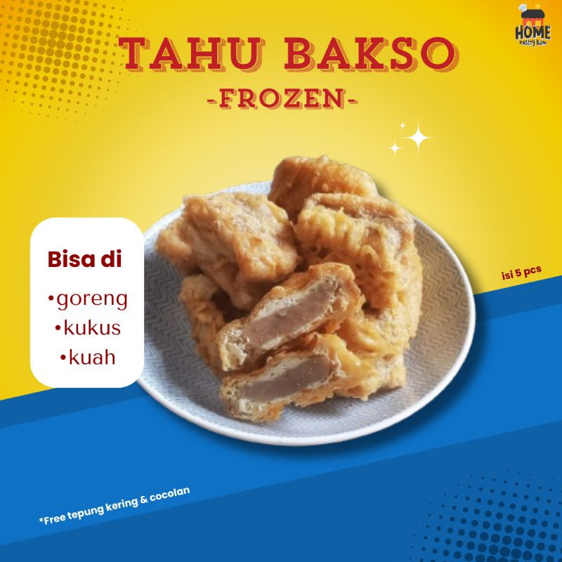 

HOMEPASTRYBJM | TAHU BAKSO FROZEN | ISI 5 PCS FREE TEPUNG KERING DAN COCOLAN
