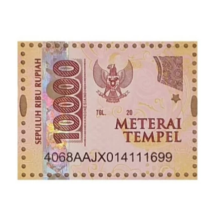 

MATERAI 10.000 ASLI 1 PCS POS ORIGINAL