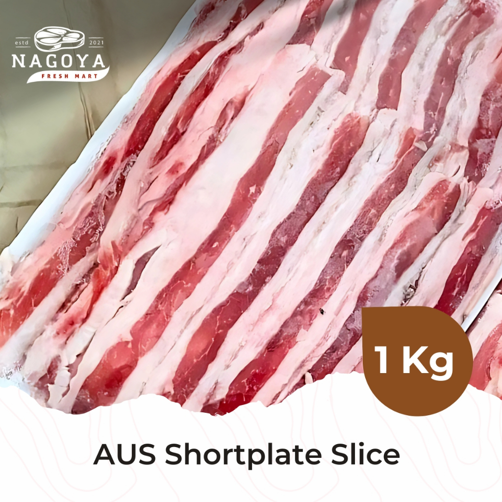 

AUS Shortplate Slice | Daging Sapi Slice Berlemak - 1 KG