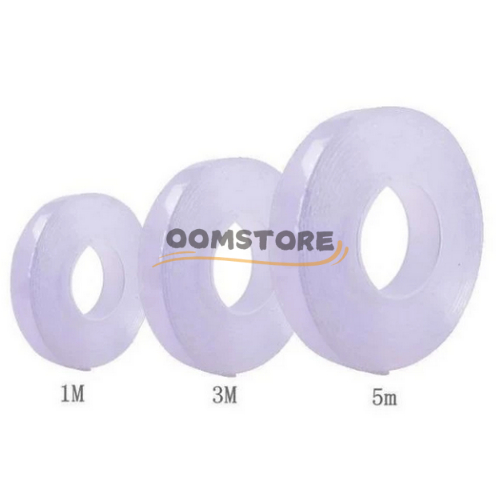 

Magic Tape Perekat Double Tape Ivy Grip Tape Isolasi Selotip 2 Sisi Kuat Dicuci 50gram 1mmX1meter