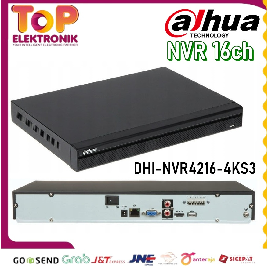NVR 16ch DAHUA 2slot HDD NVR4216
