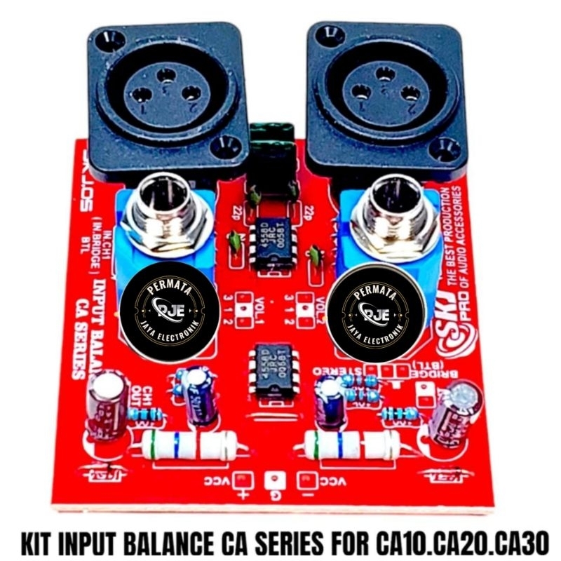 Kit Ca Series input balance Panel Ca belakang stereo