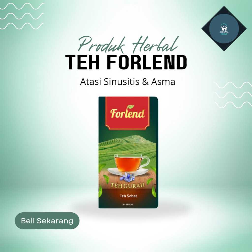 

FORLEND Teh Gurah Asli anti Dahak dan Lendir, Atasi Sinus, Asma, batuk dan Pilek BPOM HALAL Bandung