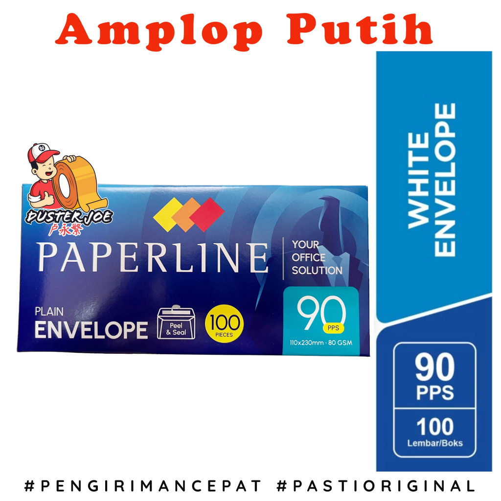 

Paperline Amplop Putih Polos 90 PPS PER 1 PACK