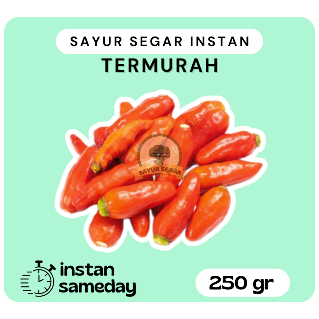 

Cabai Rawit Merah Petik 250gr - Sayursegarinstan