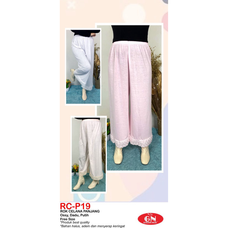 RCP19 Androk celana panjang Golden nick daleman ladies vest