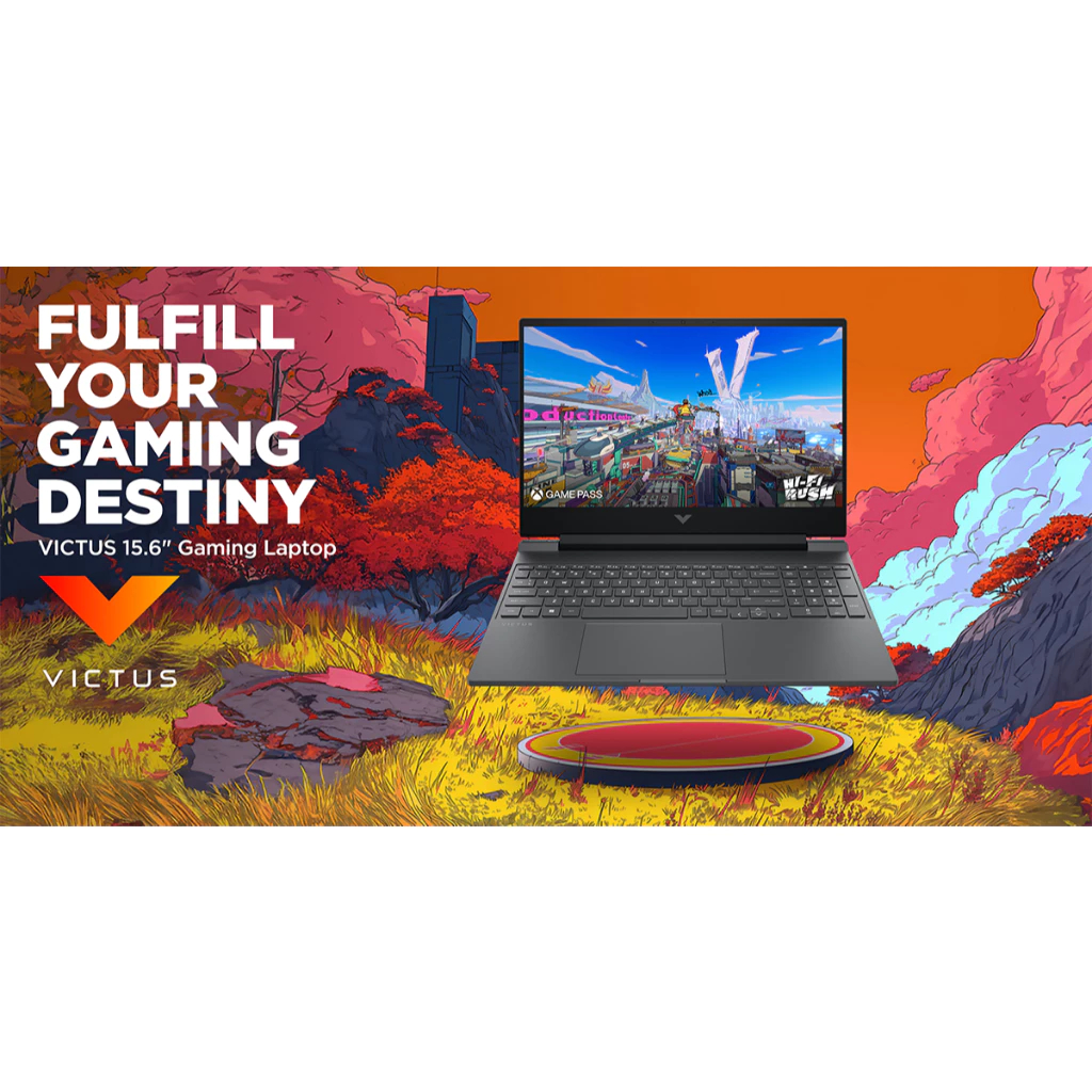 Flash Sale ⚡ Hp Victus 15 Amd Ryzen 5 8645H RTX 4050 6GB FHD IPS 144HZ Backlit Win11 Ori Mica Silver