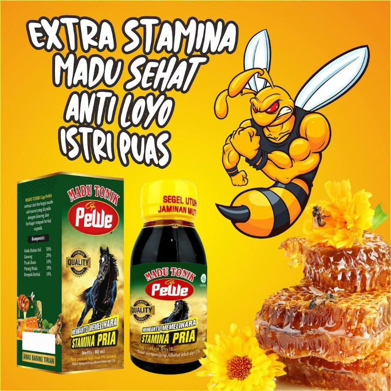 

MADU PEWE - MADU HERBAL PENAMBAH STAMINA PRIA - KUAT KERAASS TAHANLAMA 100% AMPUH ORIGINAL BPOM HALAL