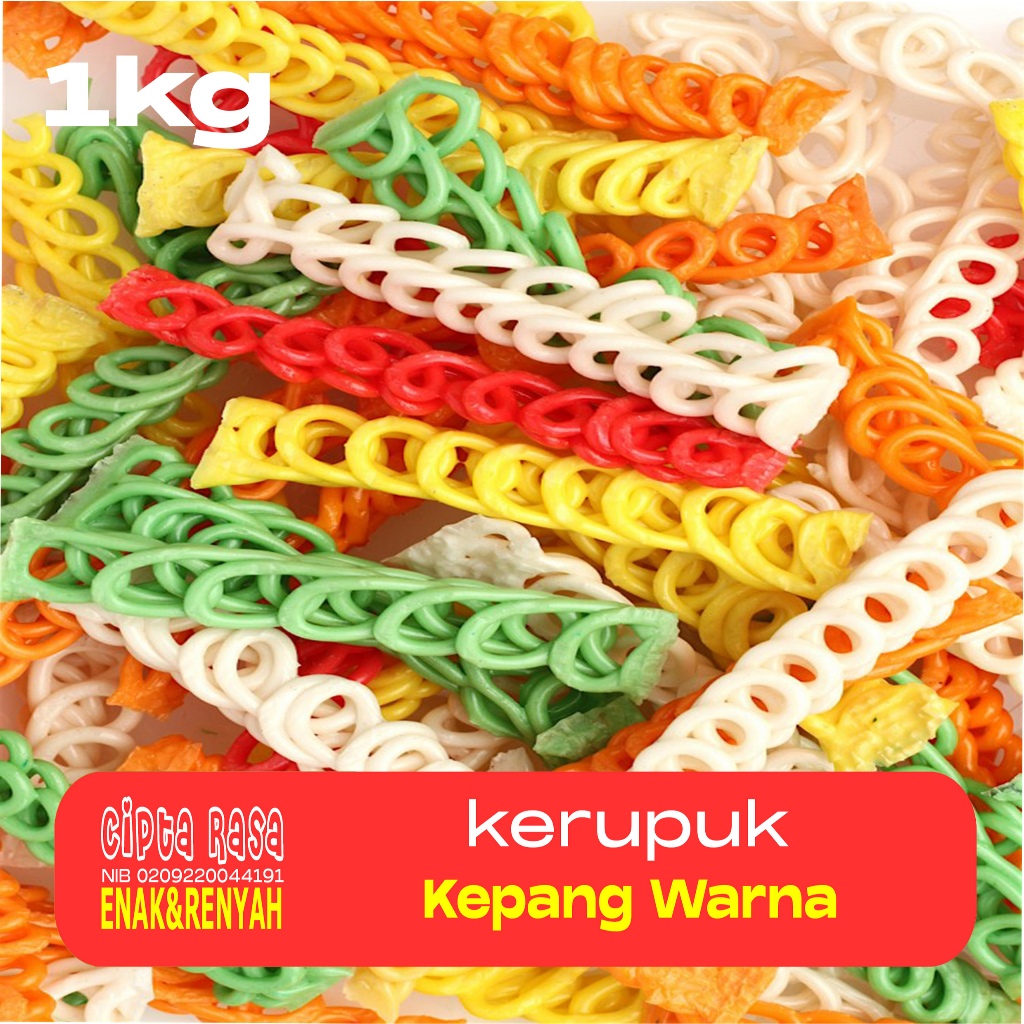 

KERUPUK SEBLAK MENTAH / KRUPUK KERING / KERIPIK KERUPUK RANTAI / RANTE / KEPANG WARNA 1KG