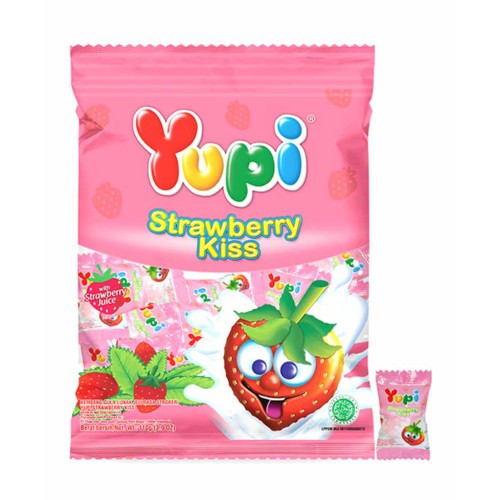 

Yupi Strawberry Kiss Pemen 120g