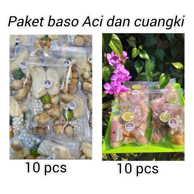 

paket cuanki 8 pack dan baso Aci 8 pack