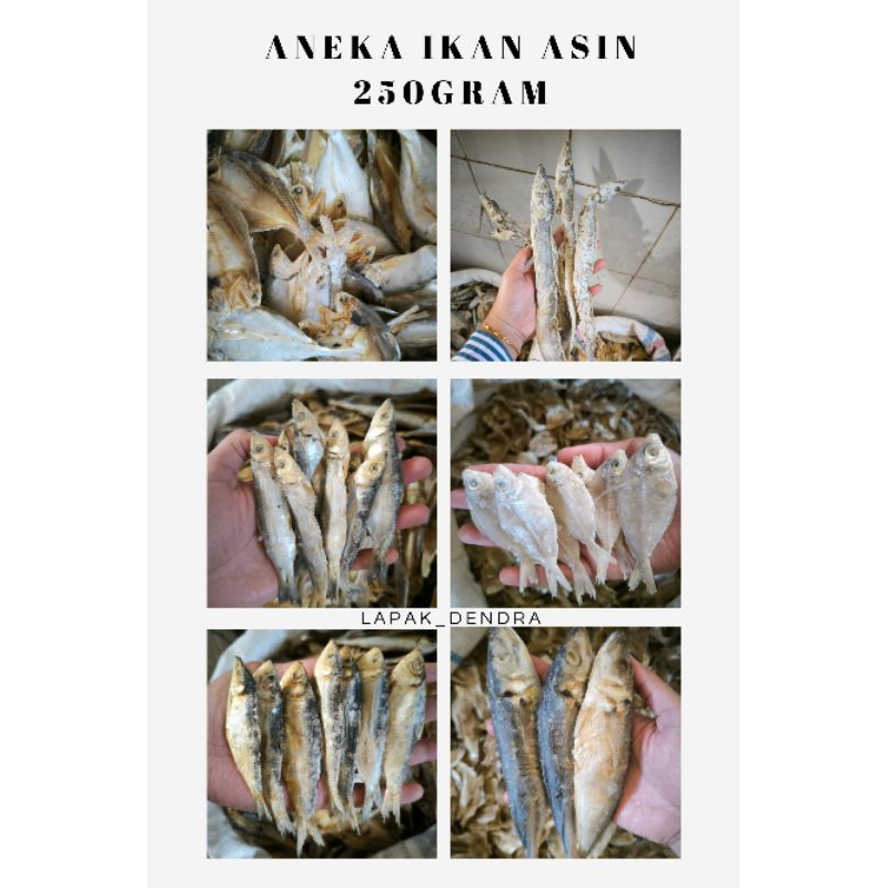 

Ikan Asin 250 gram / Aneka ikan asin murah