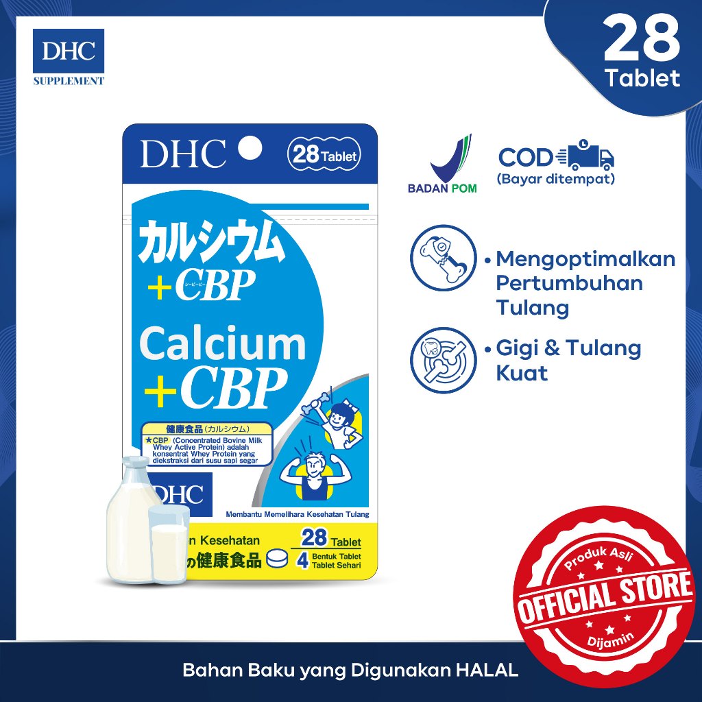 DHC Supplement Calcium / Suplemen Makanan Kalsium Vitamin D